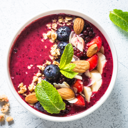 Almond & Blueberry Smoothie Bowl recipe