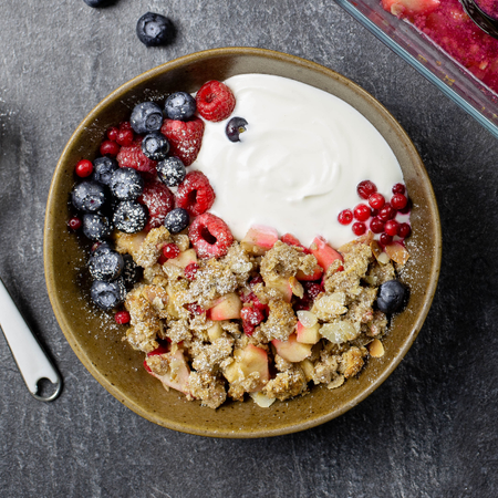 Chilled Berry Almond Crunch recipe