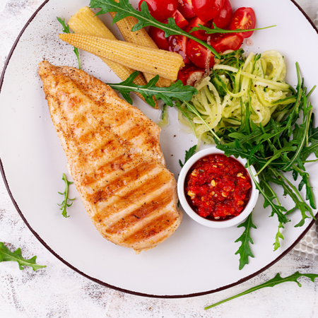 Grilled Chicken &amp; Vegetable Salad recipe