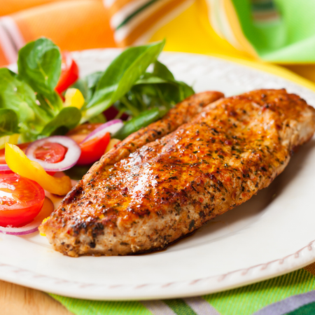 Grilled Turkey & Veggie Salad recipe