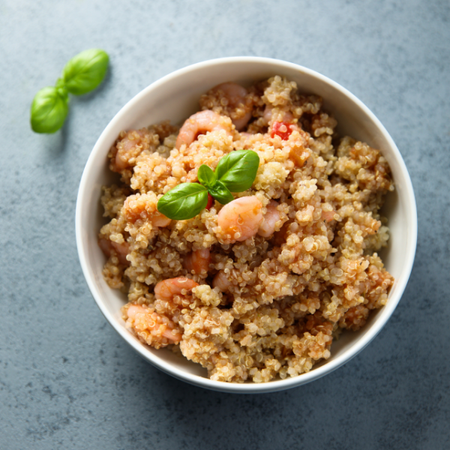 Sensational Sauteed Shrimp with Quinoa recipe