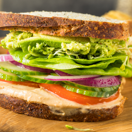 Veggie Hummus Sandwich recipe