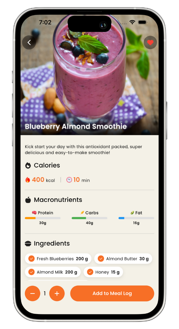Calorie Tracker APP Recipes