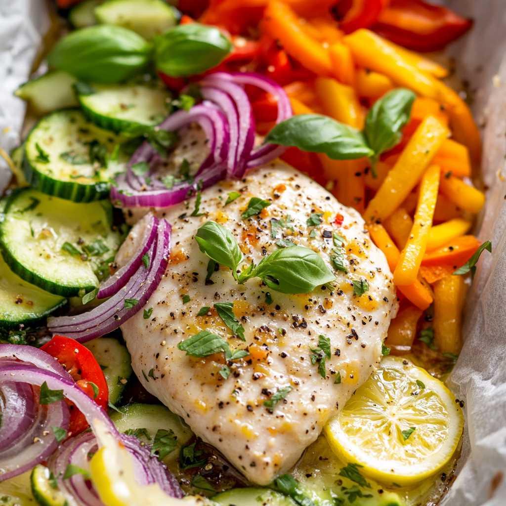 Tasty Chicken and Veggie Packets recipe