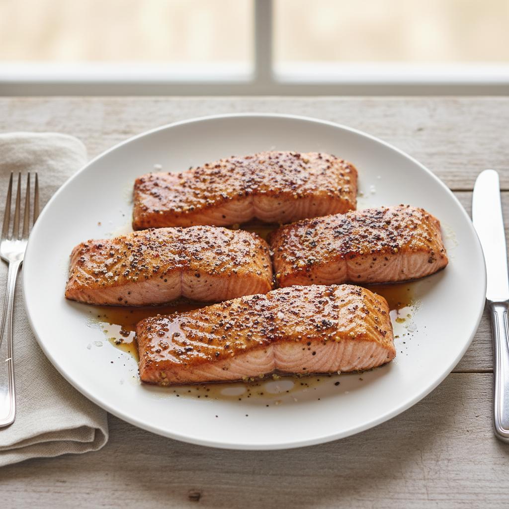 Smoky Mustard-Maple Salmon recipe