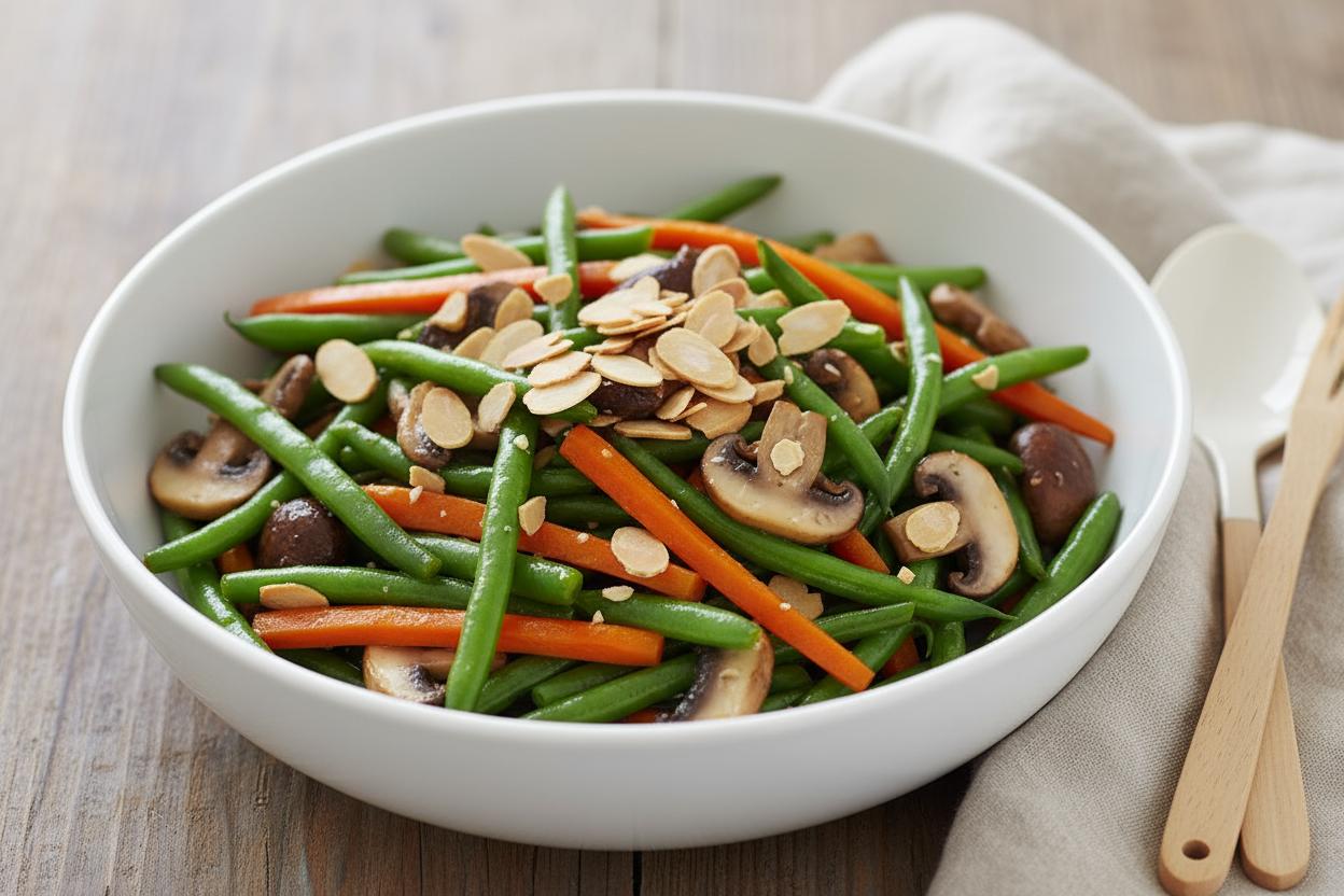 Green Bean and Mushroom Medley recipe