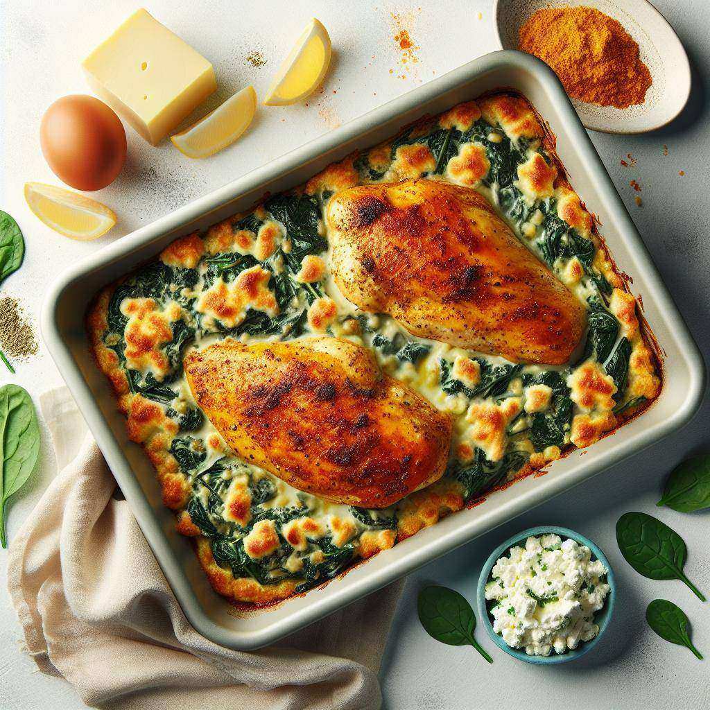 Cottage Cheese Spinach Chicken recipe