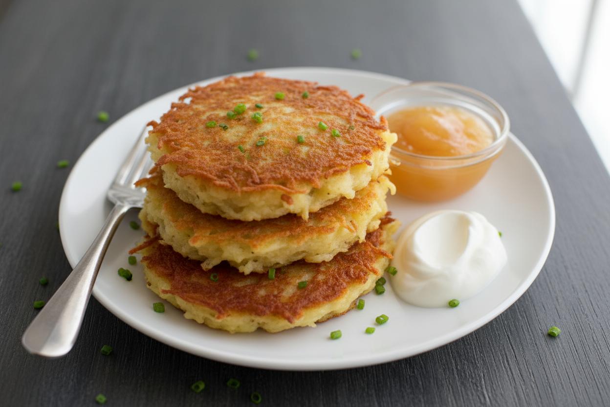 Oven-Baked Potato Pancakes recipe