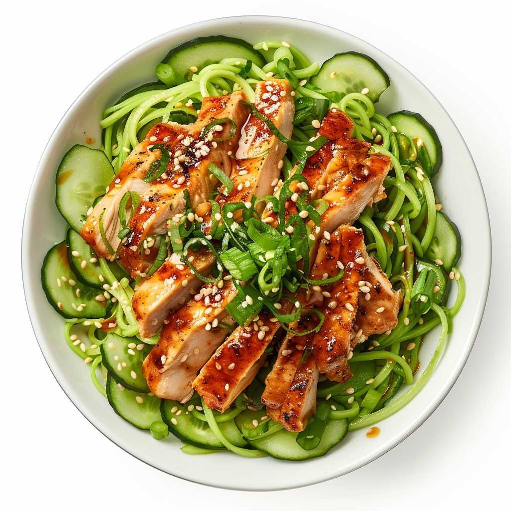 Soy Chicken and Green Tea Noodle Salad recipe