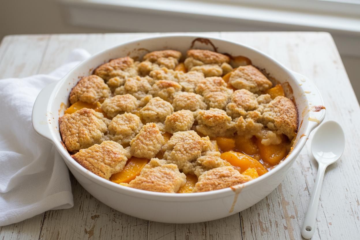Quick Peach Cobbler recipe