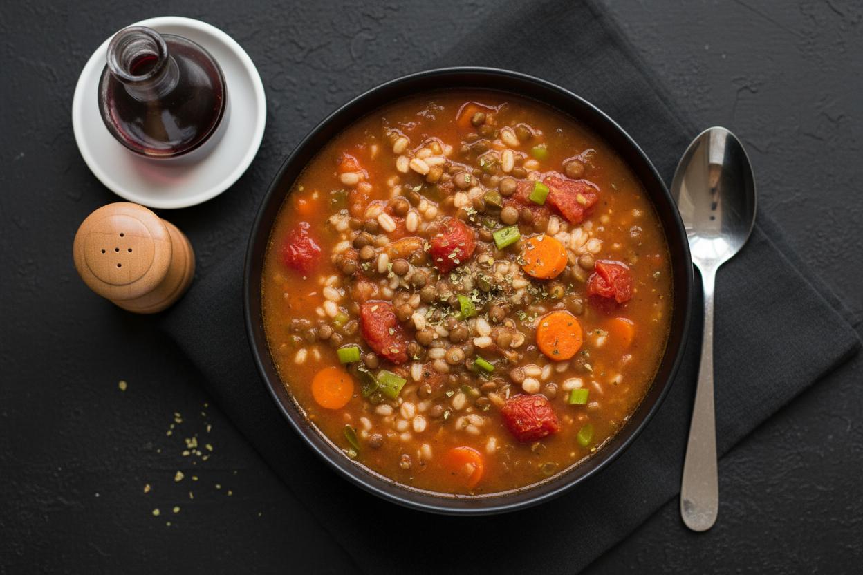 Lentil Barley Soup recipe