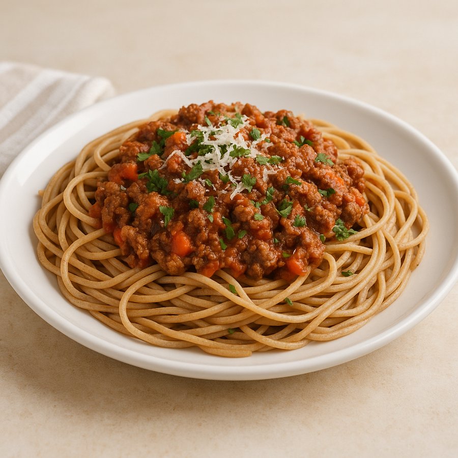 Spaghetti with Quick Meat Sauce recipe