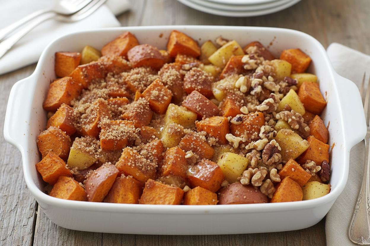 Sweet Potato and Apple Bake recipe