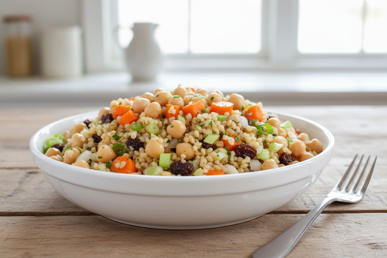 Bulgur Chickpea Salad recipe