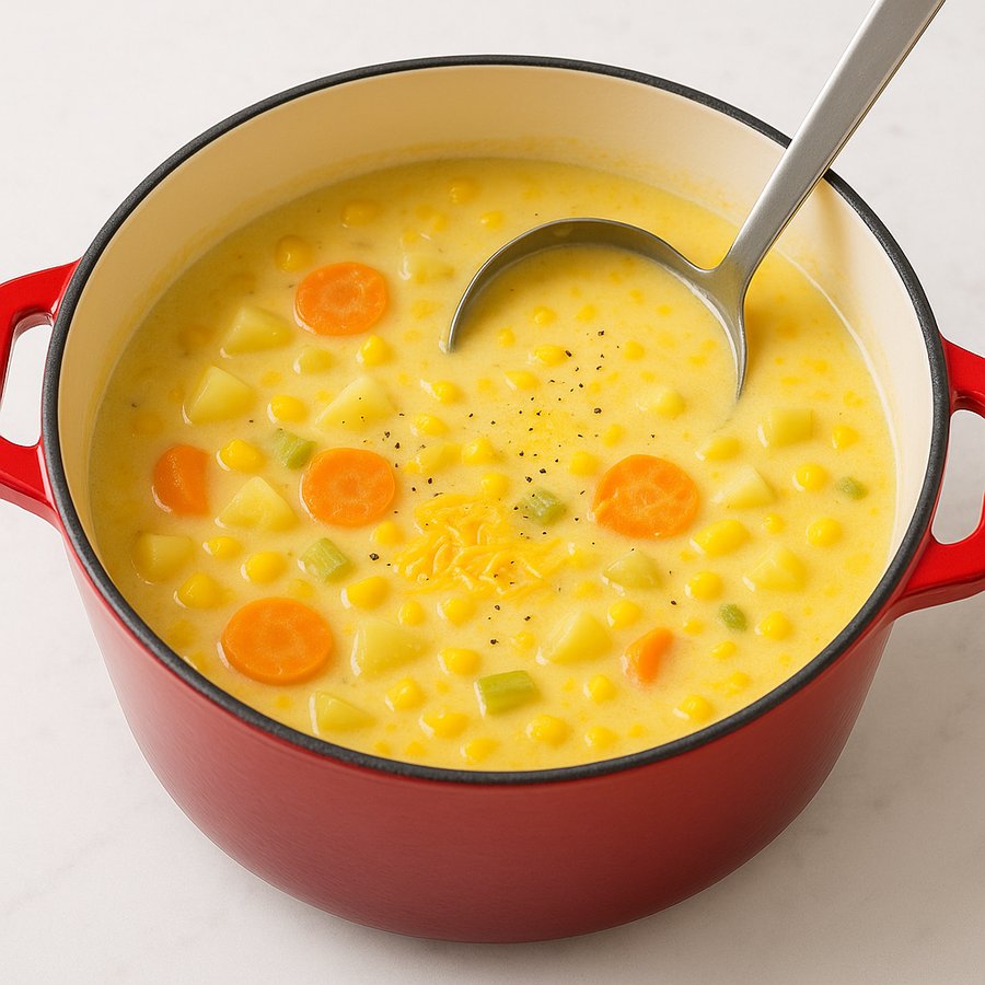 Cheese and Corn Chowder recipe