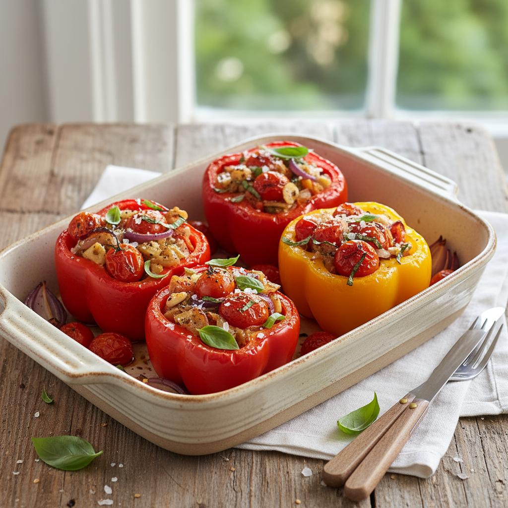 Vegetarian Stuffed Peppers recipe