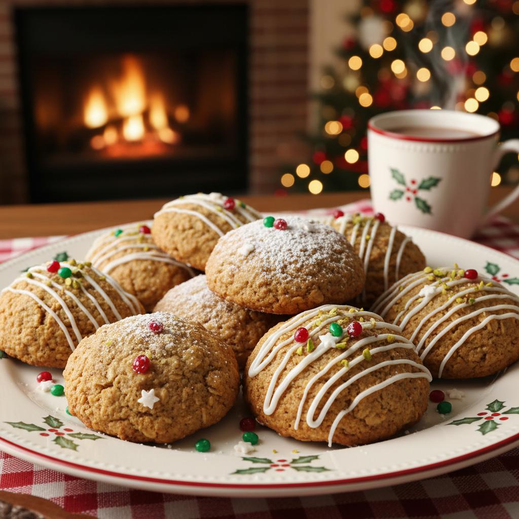 Christmas Warm Applesauce Oatmeal Cookies recipe