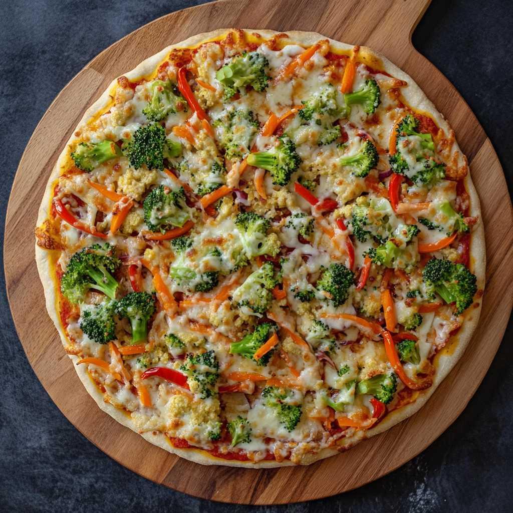 Spunky Vegetable Pizza recipe
