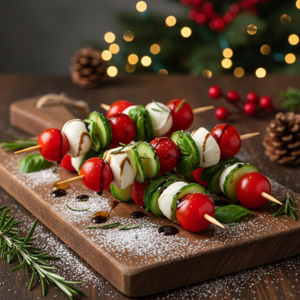 Festive Caprese Skewers recipe