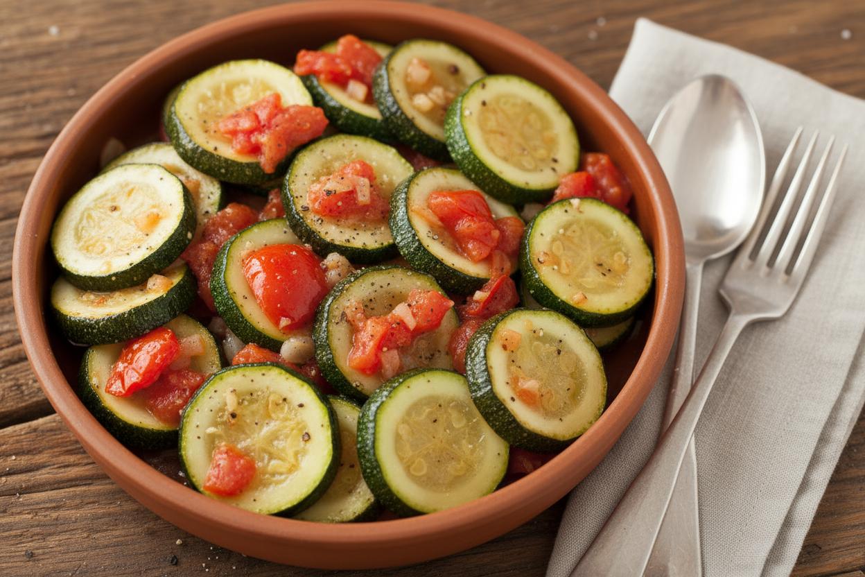 Zucchini And Tomatoes recipe