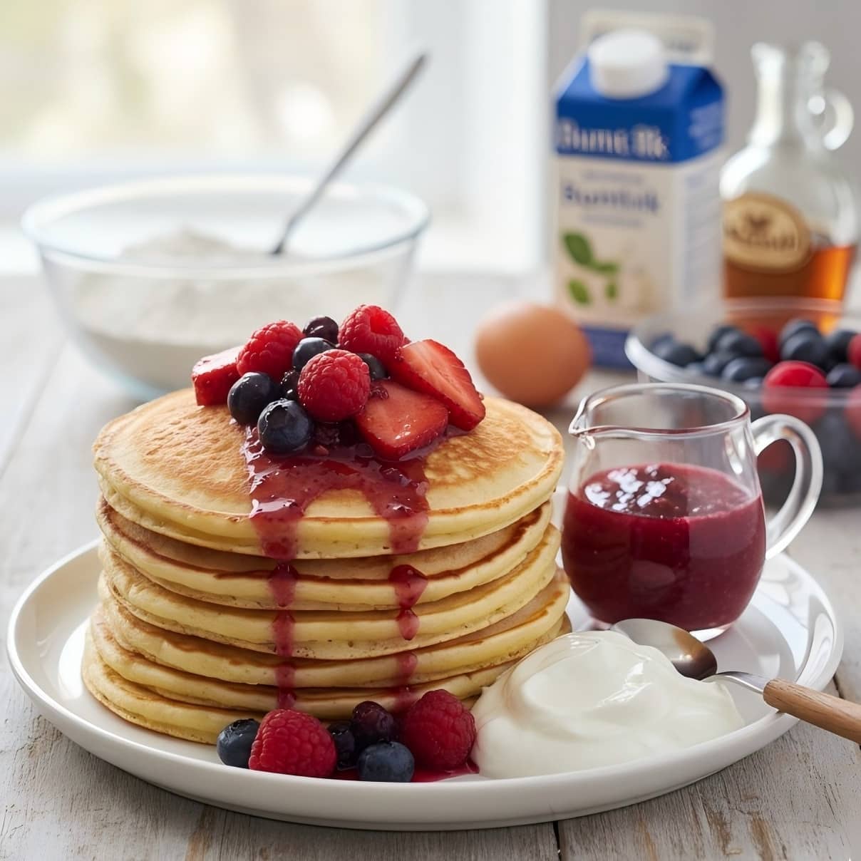 Low-Cal Buttermilk Pancakes recipe
