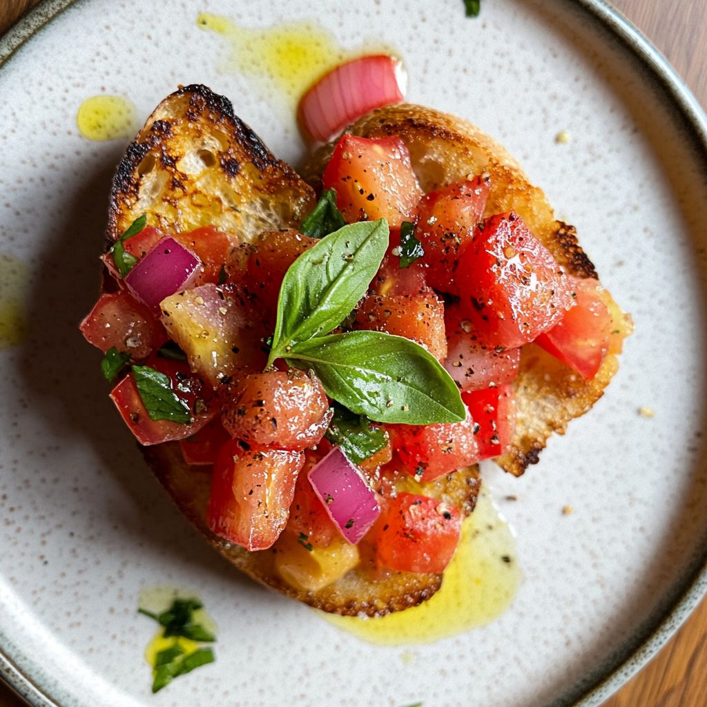 Tomato Basil Bruschetta recipe