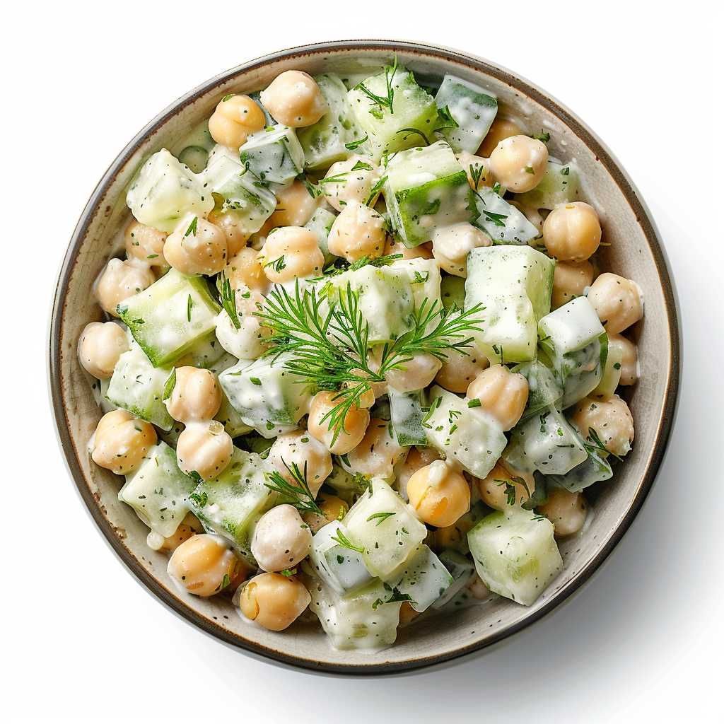Chickpea &amp; Cucumber Salad recipe