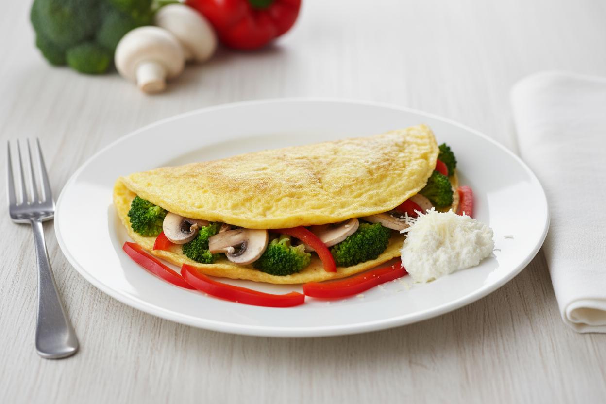 Romantic Broccoli Omelet recipe