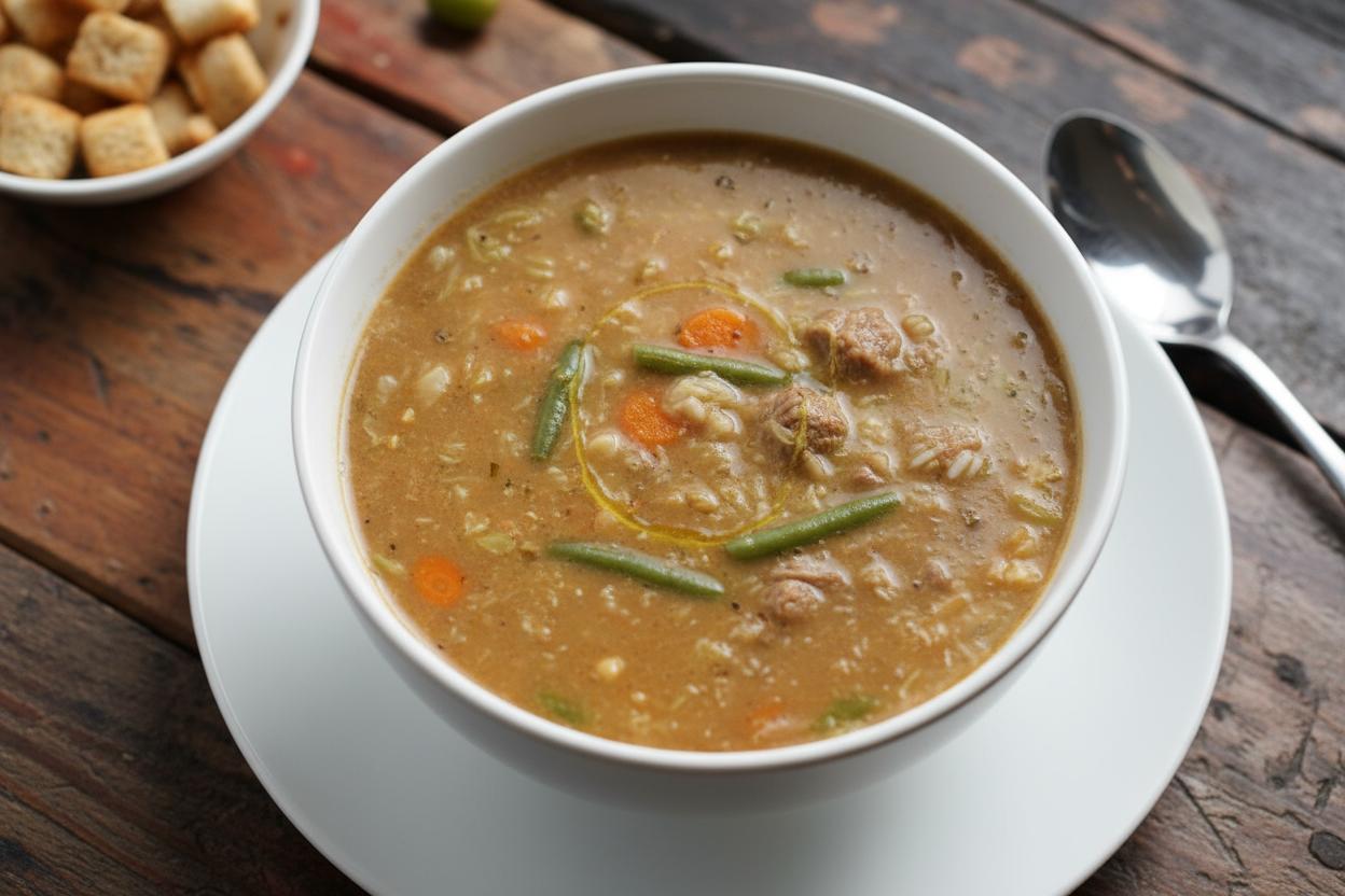 Shorba (Lamb and Peanut Soup) recipe