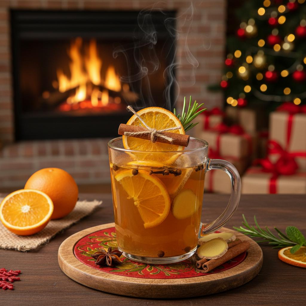 Orange Clove Ginger Tea recipe