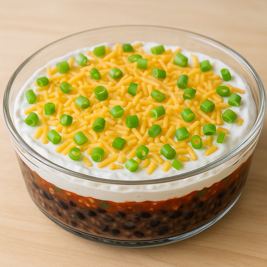 Layered Black Bean Dip recipe