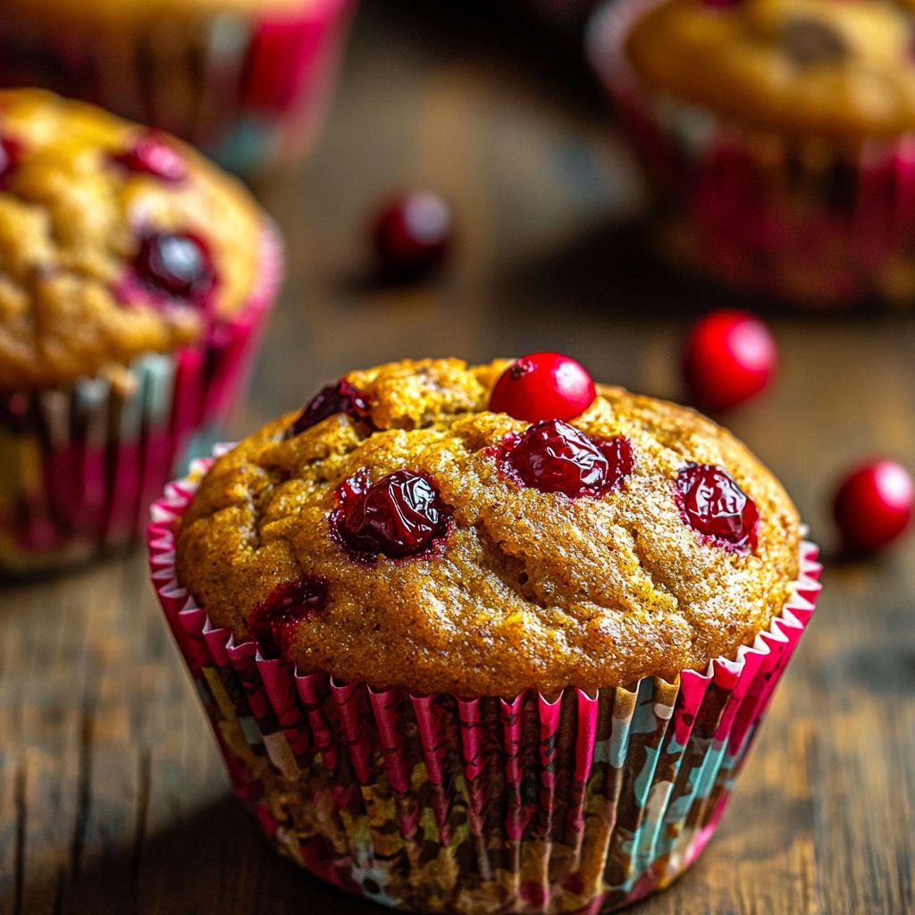 Cranberry Pumpkin Muffins recipe
