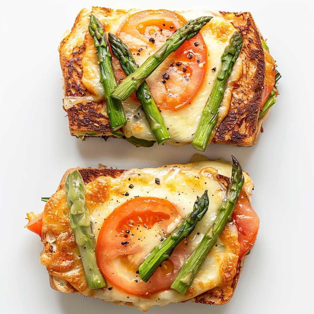 Asparagus and Tomato Jaffles recipe