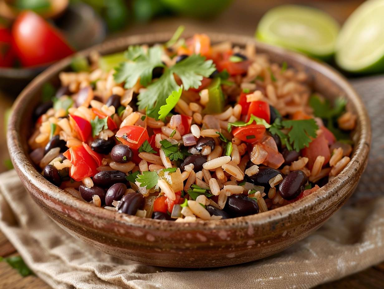Texi-Fied Black Beans and Brown Rice recipe