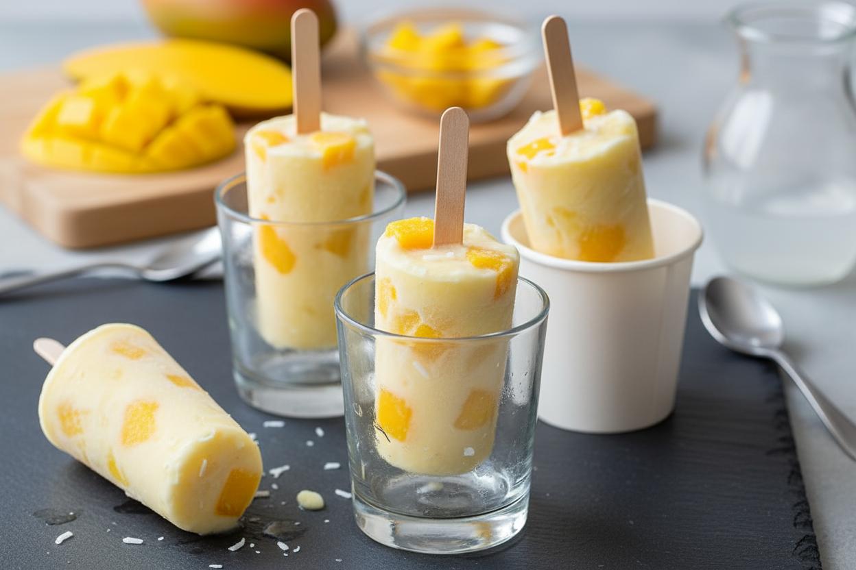 Tropical Yogurt Pops recipe