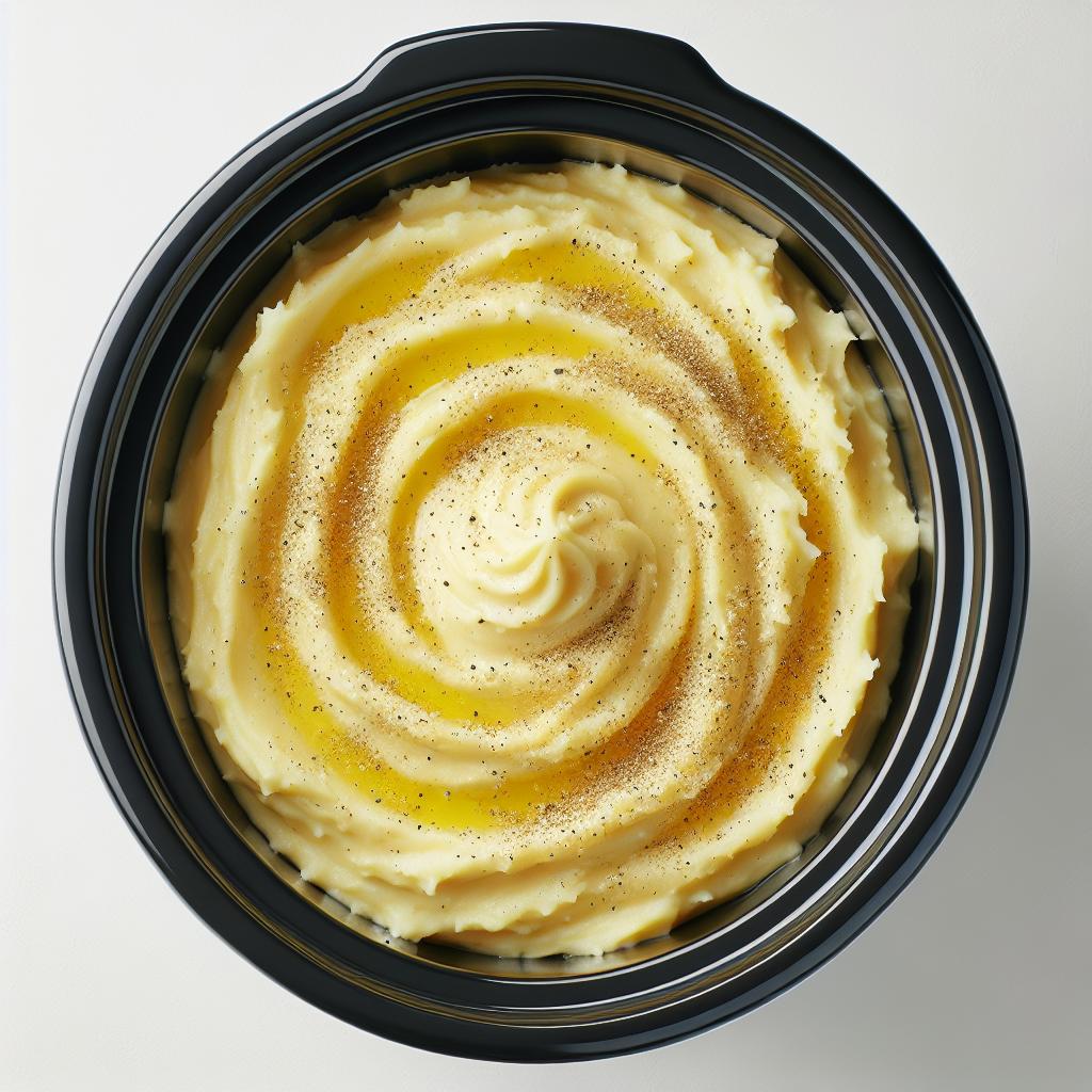 Slow Cooker Garlic Mashed Potatoes recipe