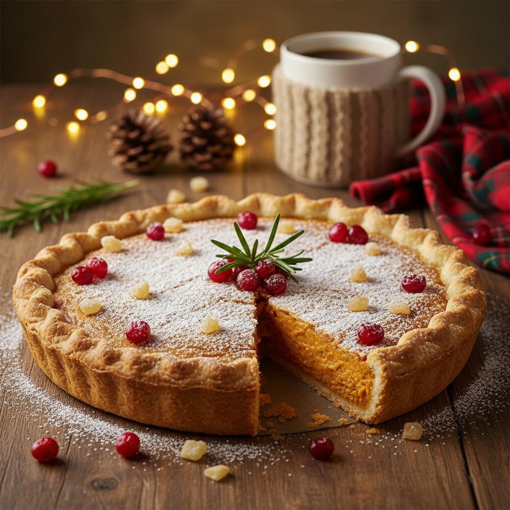 Christmas Cranberry Sweet Potato Pie recipe