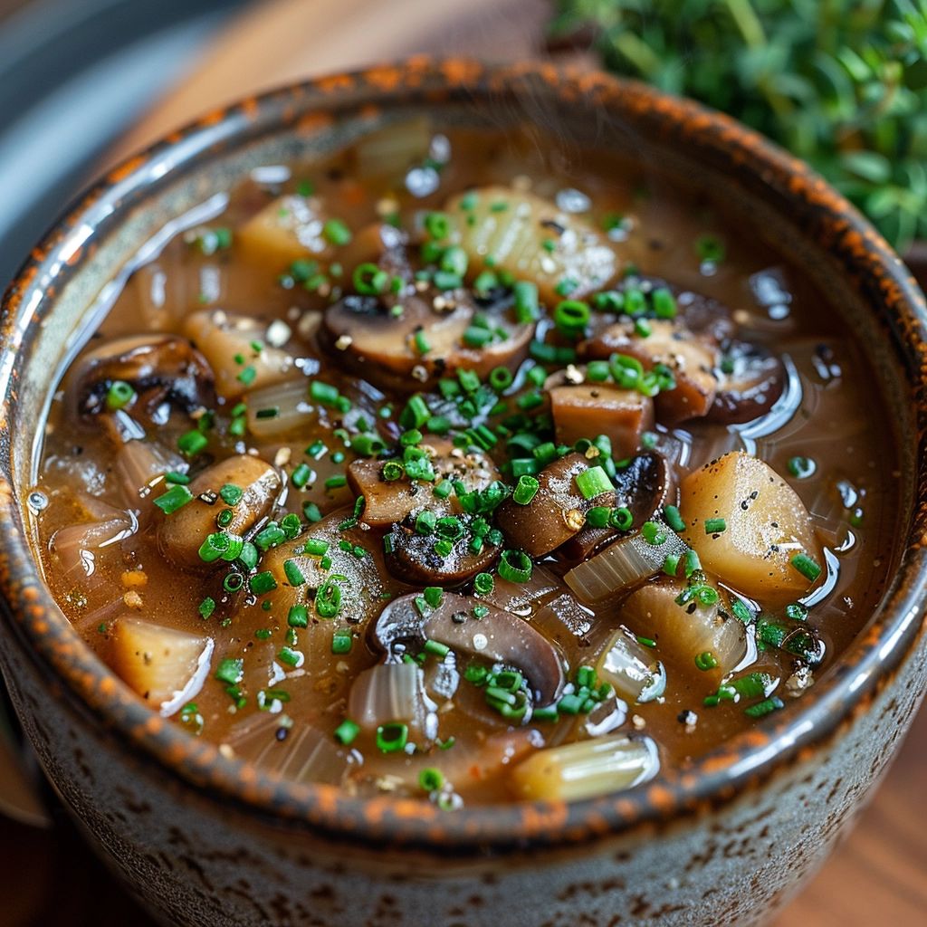 Low-Fat Mushroom Soup recipe