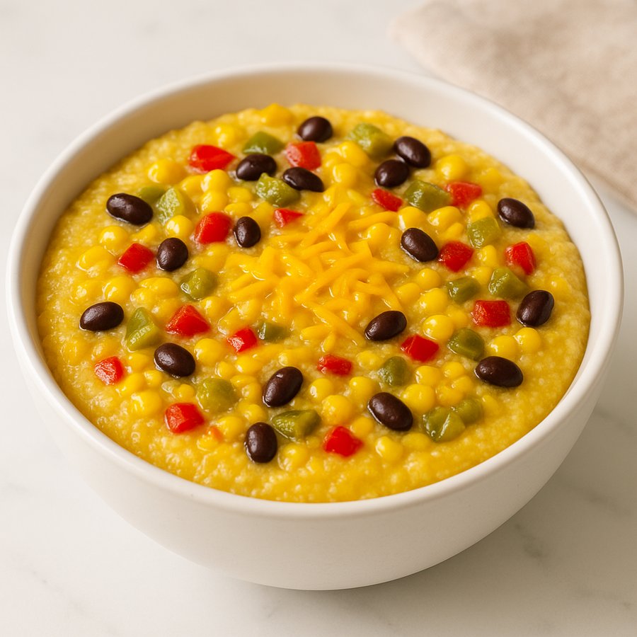 Polenta with Pepper and Cheese recipe