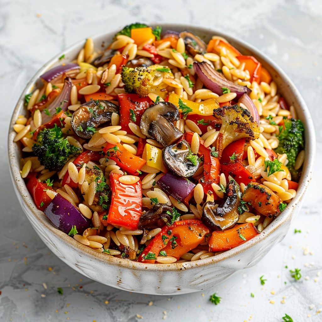 Roasted Vegetable Orzo recipe