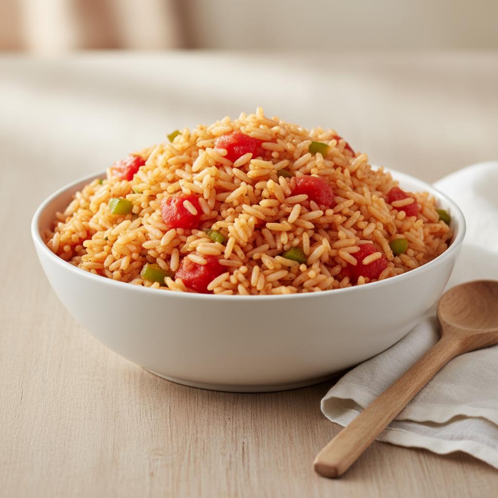 Vegetable Rice with Tomatoes recipe