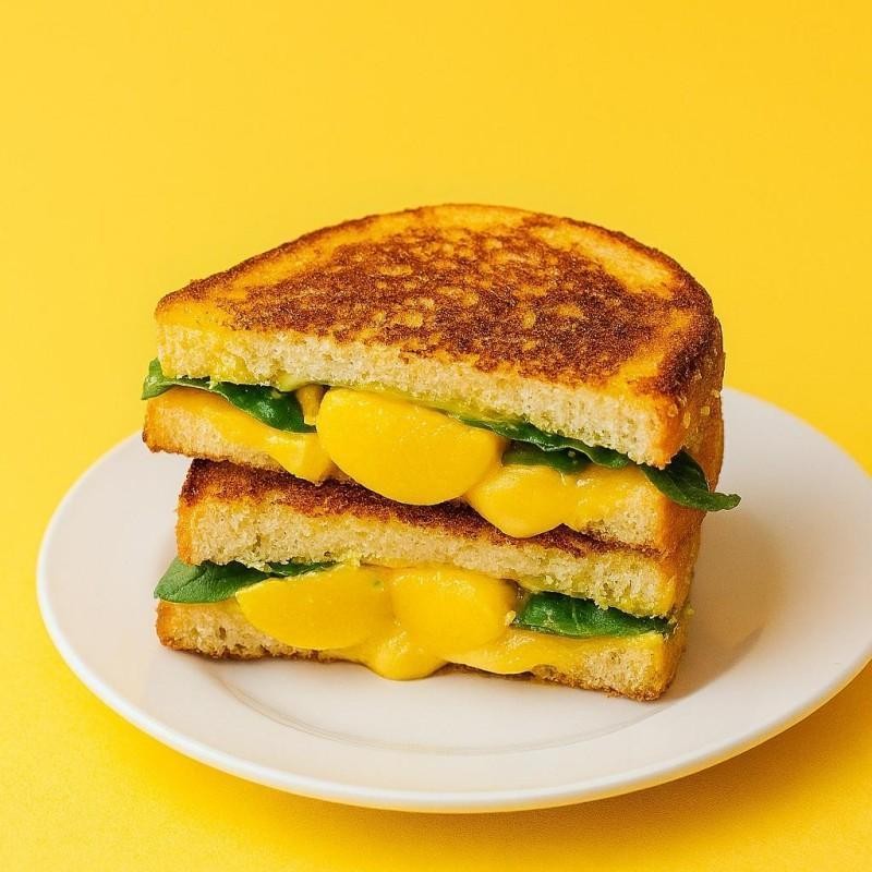 Grilled Cheese with Peaches recipe
