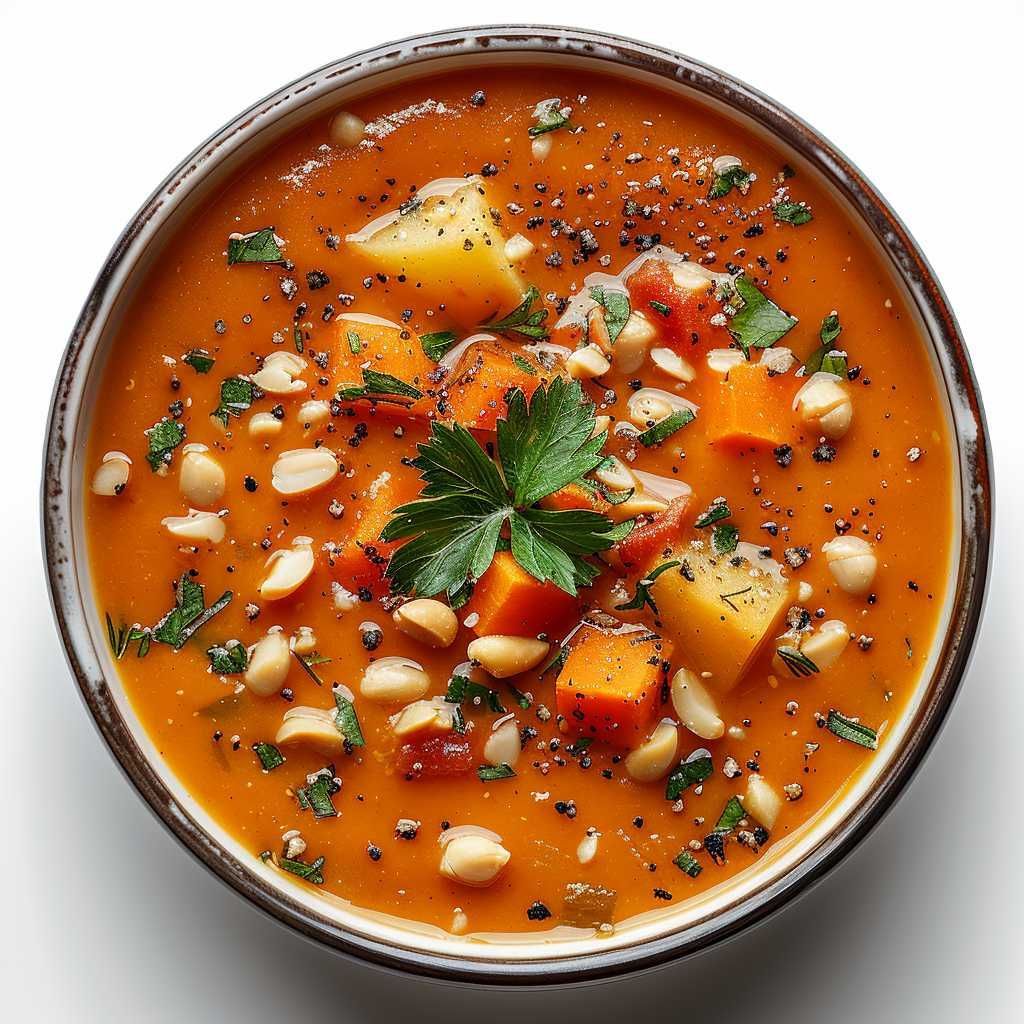 African Sweet Potato and Peanut Soup recipe