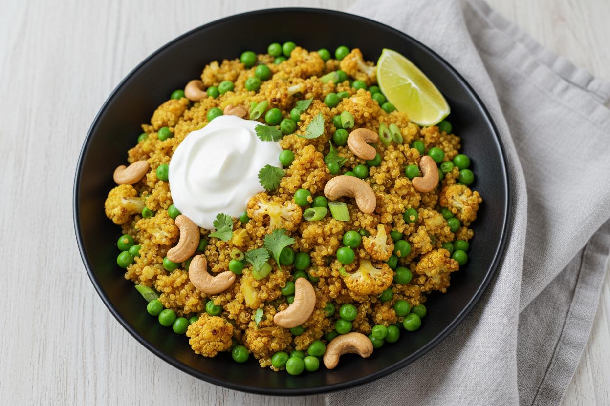 Curried Quinoa and Cauliflower recipe