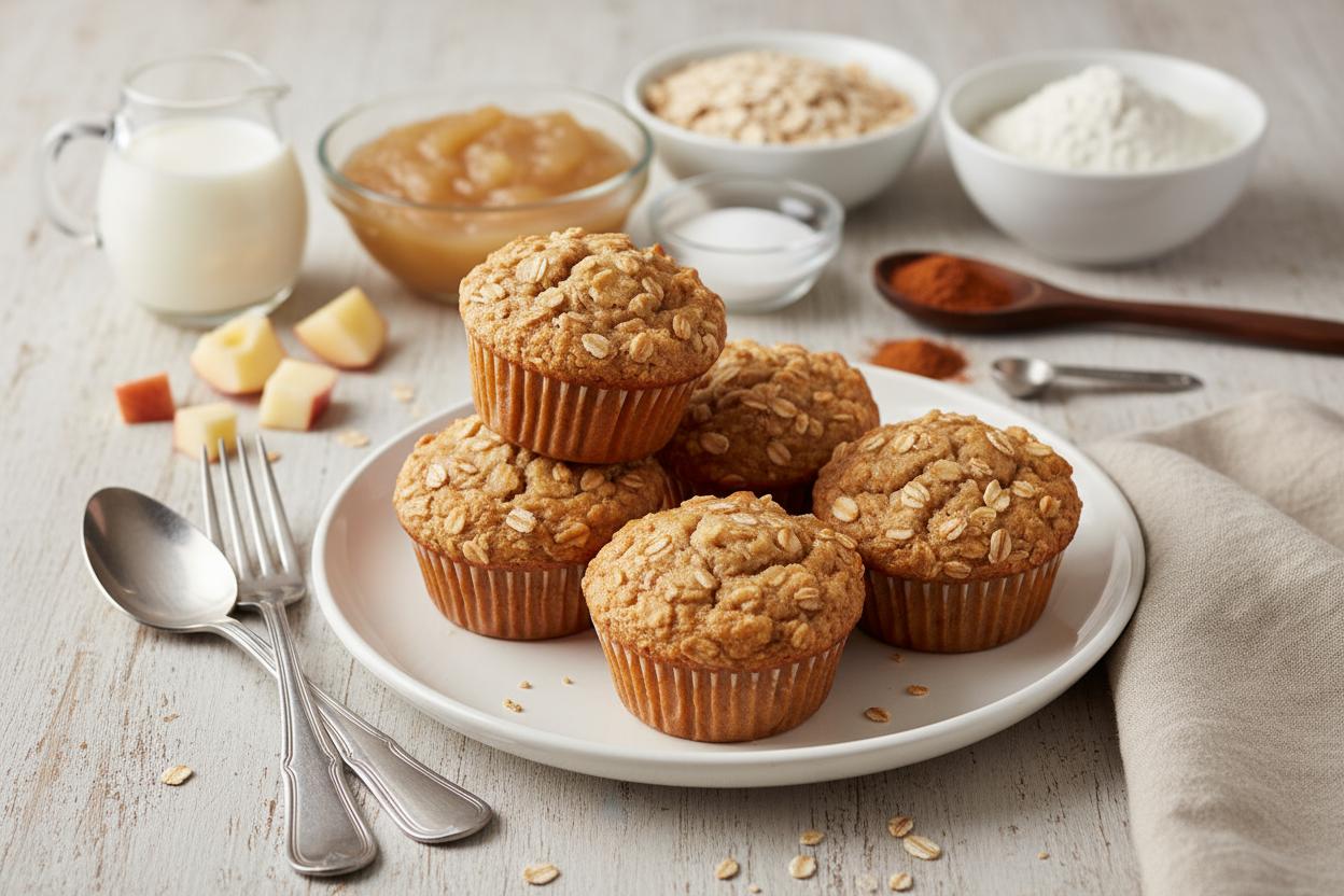 Apple Oatmeal Muffins recipe