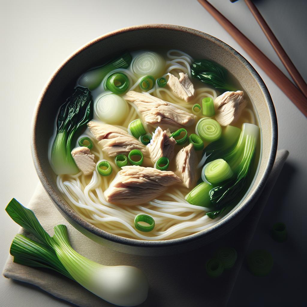 Chicken Long Rice Noodle Soup recipe