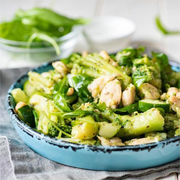 Broccoli Turkey Salad with Feta recipe