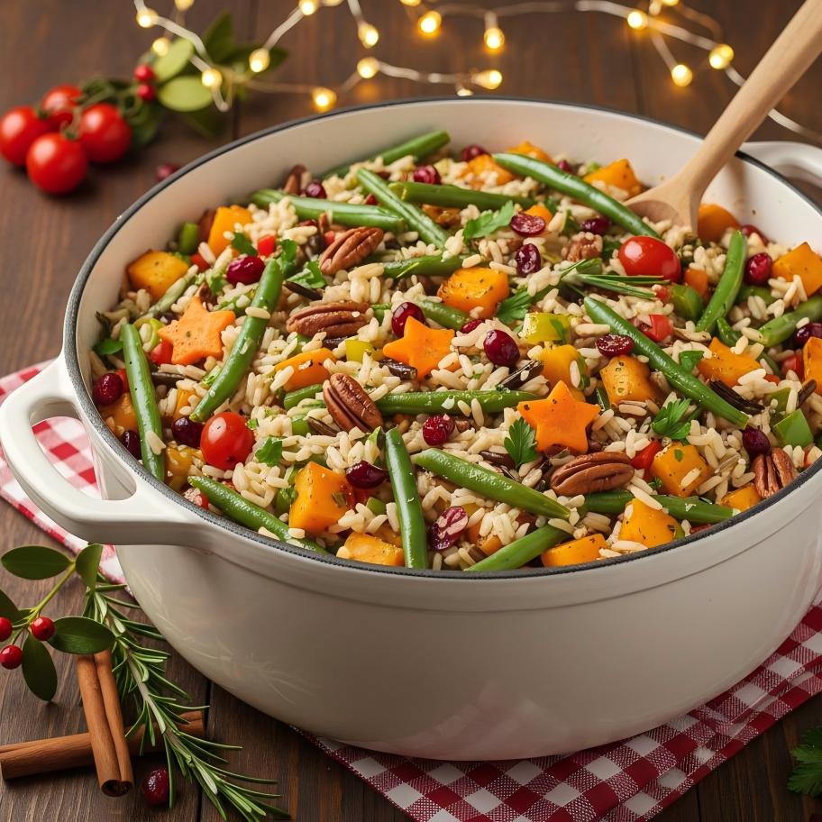 Christmas Comfort Pea Rice Casserole recipe