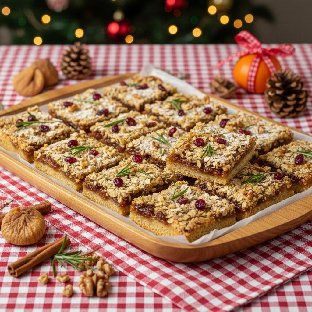 Christmas Fig Oat Crumble Bars recipe
