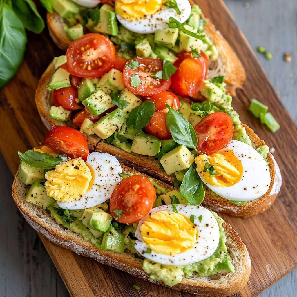 Avocado Breakfast Bruschetta recipe